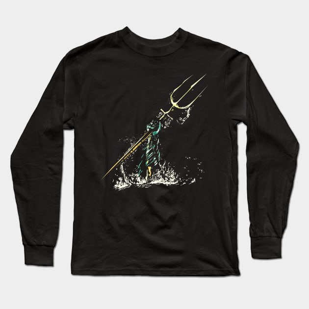 a tide is coming (splash!) Long Sleeve T-Shirt by k4k7uz